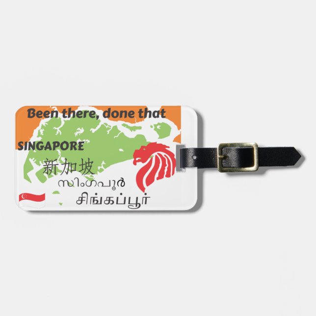 Singapore Luggage Tag (Front Horizontal)
