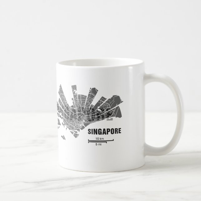 Singapore Map Mug (Right)