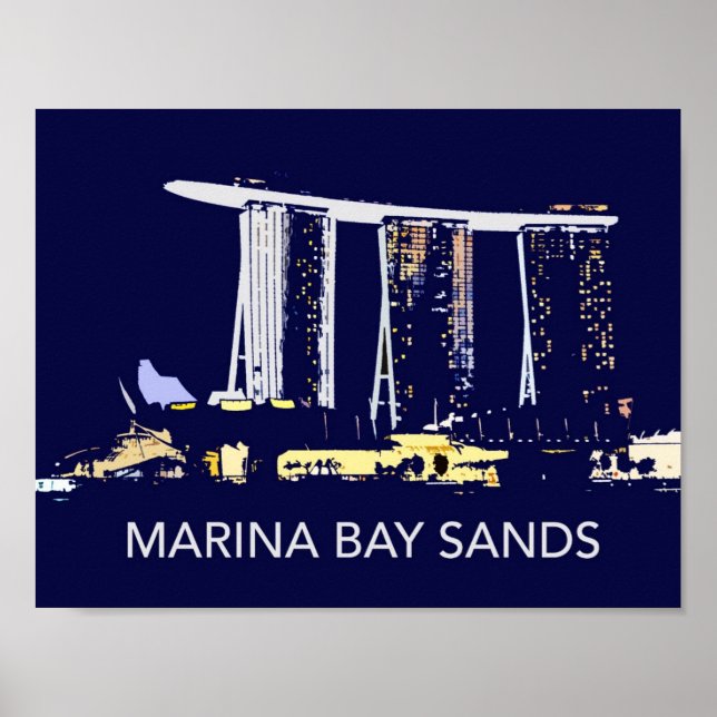 Singapore Marina Bay Sands Poster (Front)