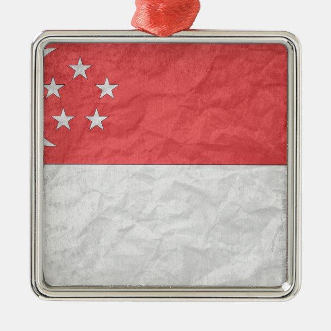 Singapore Metal Ornament (Front)
