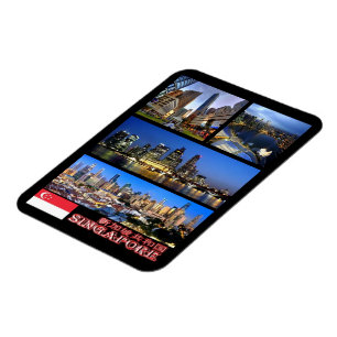 Singapore - Mosaic - Magnet