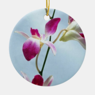 Singapore orchid flowers ceramic ornament