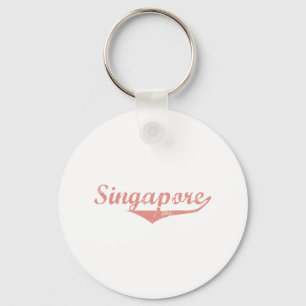 Singapore Revolution Style Keychain