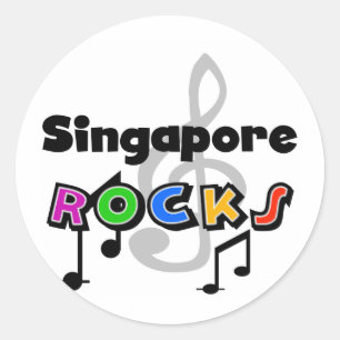 Singapore Rocks Classic Round Sticker