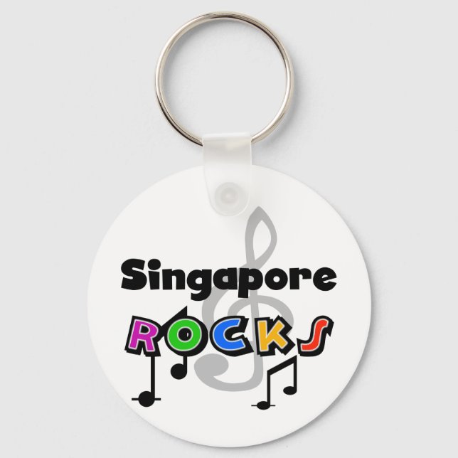 Singapore Rocks Keychain (Front)