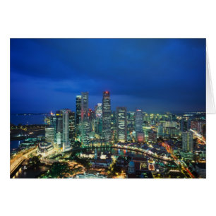 Singapore Skyline at night, Singapore