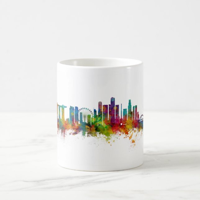 Singapore Skyline Coffee Mug (Center)