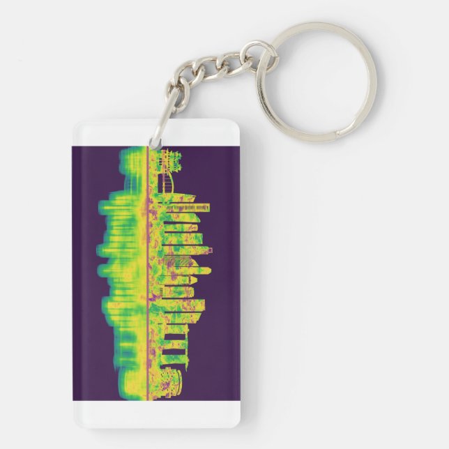 Singapore Skyline Keychain (Back)
