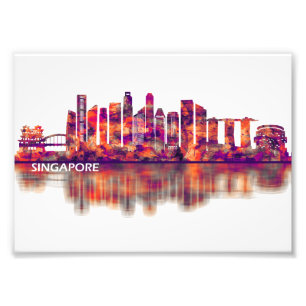 Singapore Skyline Photo Print