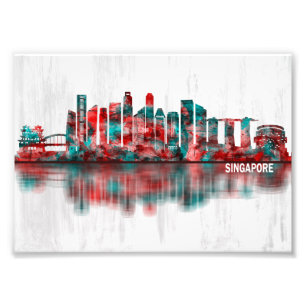 Singapore Skyline Photo Print