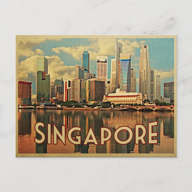 Singapore Skyline Postcard (Front)