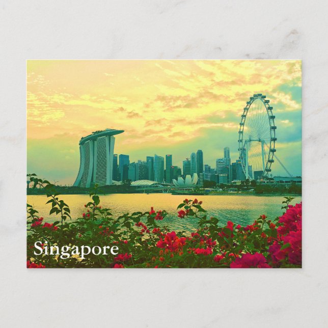 Singapore Skyline Postcard (Front)
