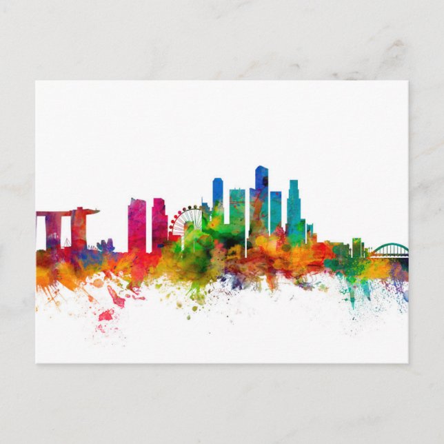 Singapore Skyline Postcard (Front)