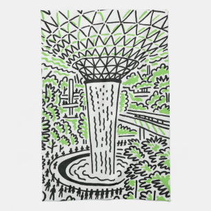 Singapore Souvenir Kitchen Towel