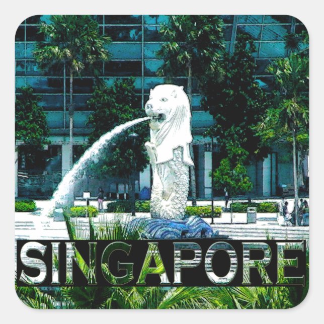 Singapore Square Sticker (Front)