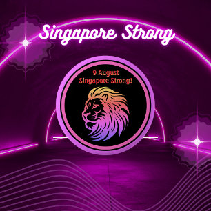 Singapore Strong! National Day Button