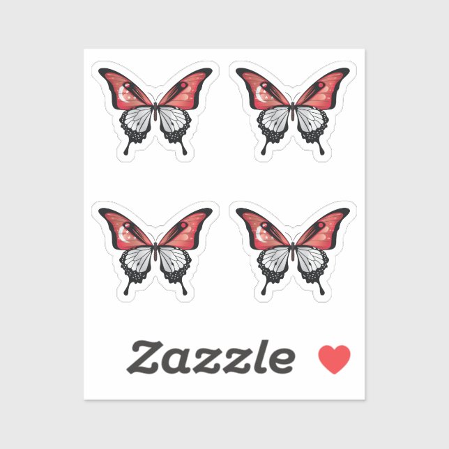 Singapore Swallowtail Butterfly Flag (Sheet)