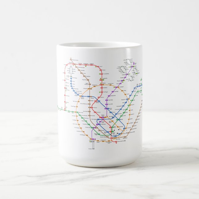 Singapore Travel Magic Mug (Center)