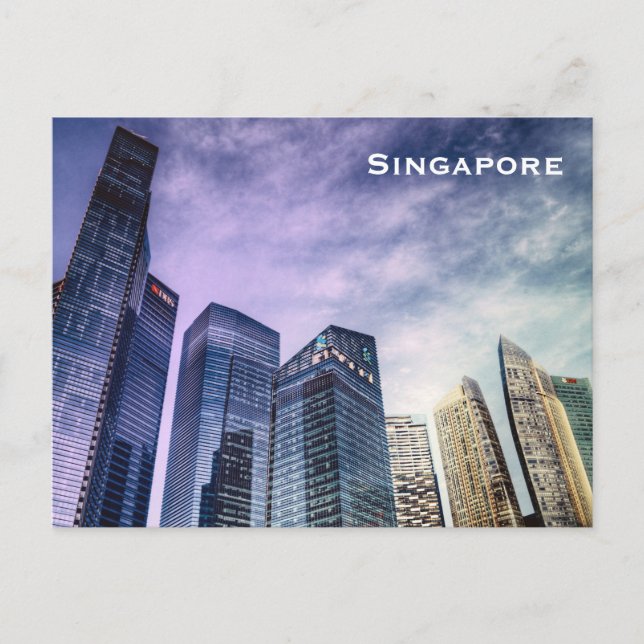 Singapore Vintage Tourism Travel Add Postcard (Front)