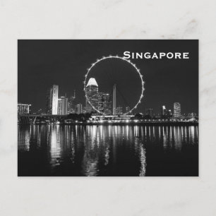 Singapore Vintage Tourism Travel Add Postcard