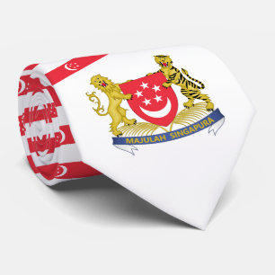 Singaporean Flag & Coat of Arms, Flag of Singapore Tie