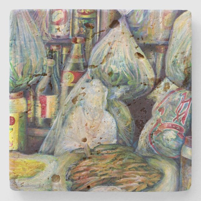 Singapore's Sundried Flavours Stone Coaster (Front)