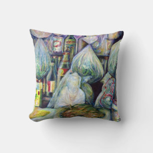 Singapore's Sundried Flavours Throw Pillow