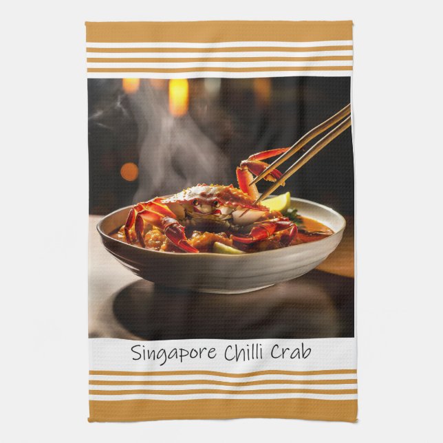 Singapour Chili Crab serviette de cuisine (Vertical)