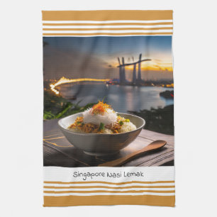 Singapour Nasi Lemak Serviette de cuisine