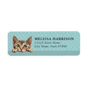 Singapura Cat Return Address Labels