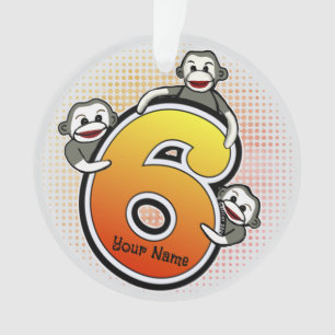 Singe Chaussette Numéro 6