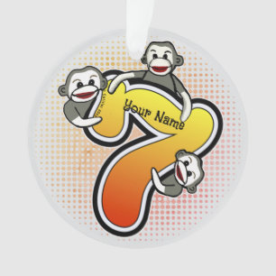 Singe Chaussette Numéro 7
