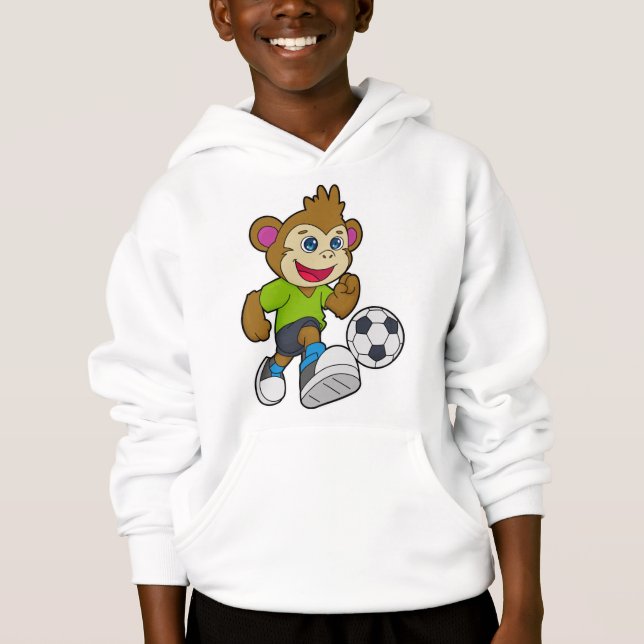 Singe comme joueur de football avec Soccer (Devant)