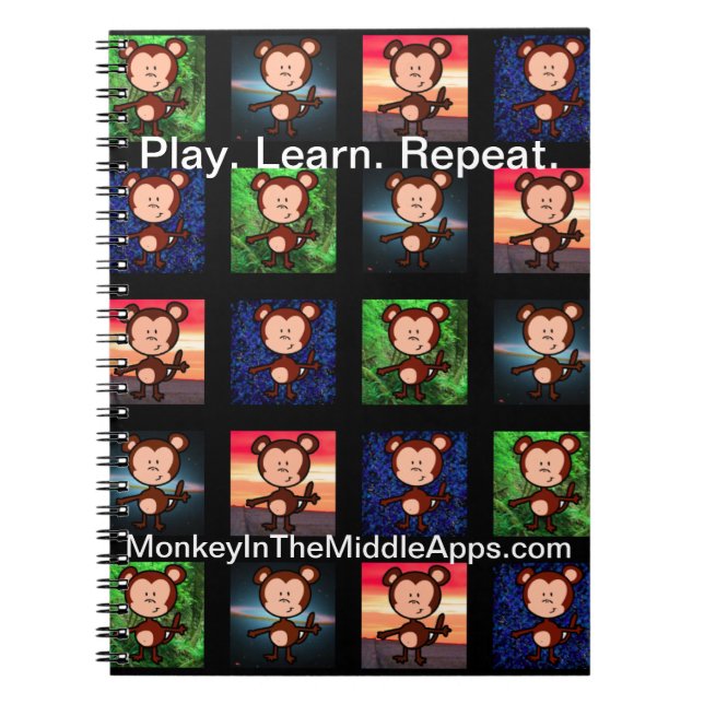Singe dans le carnet moyen d'Apps (Devant)