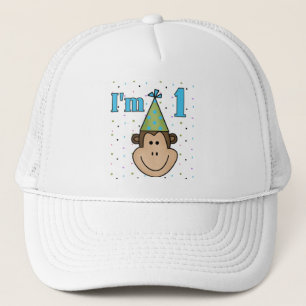 Singe dans le Casquette du Parti 1er Anniversaire