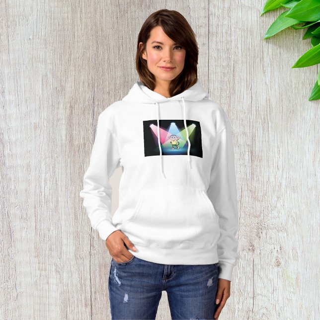 Singe Dans Spotlights Femme Sweat - shirt à capuch (Créateur téléchargé)
