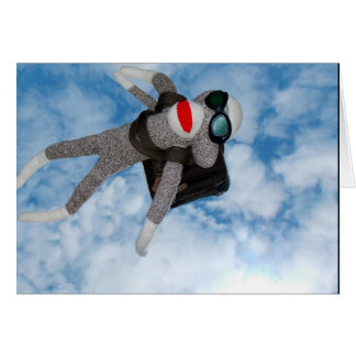 Singe de chaussette de parachutisme !