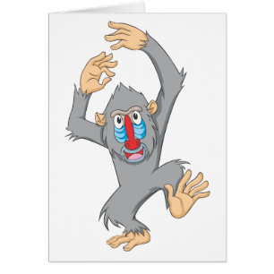 Singe heureux de Mandrill