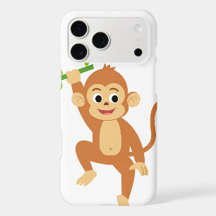 Singe mignon avec bambou