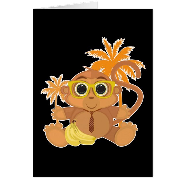 Singe Nerd - Noir (Devant)