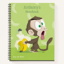 Singe tooky avec Carnet bananier