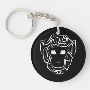 Singe tribal noir et blanc