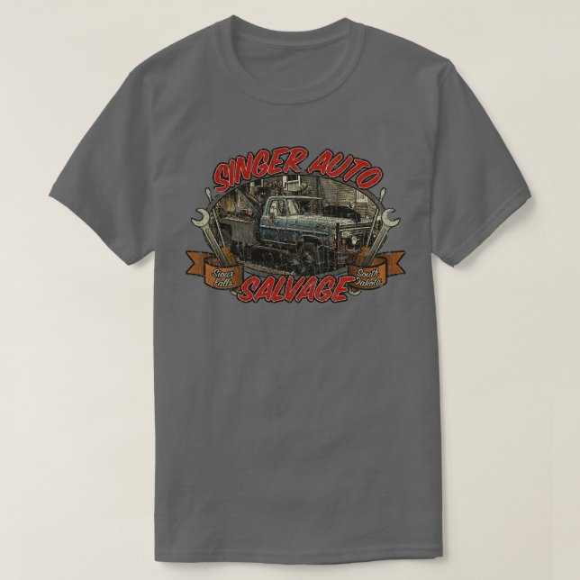 Singer Auto Salvage 2006 T-Shirt (Design Front)