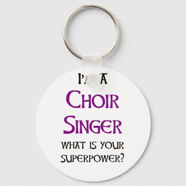 singer choir keychain (Front)