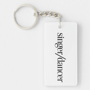 Singer Dancer Performer Keychain
