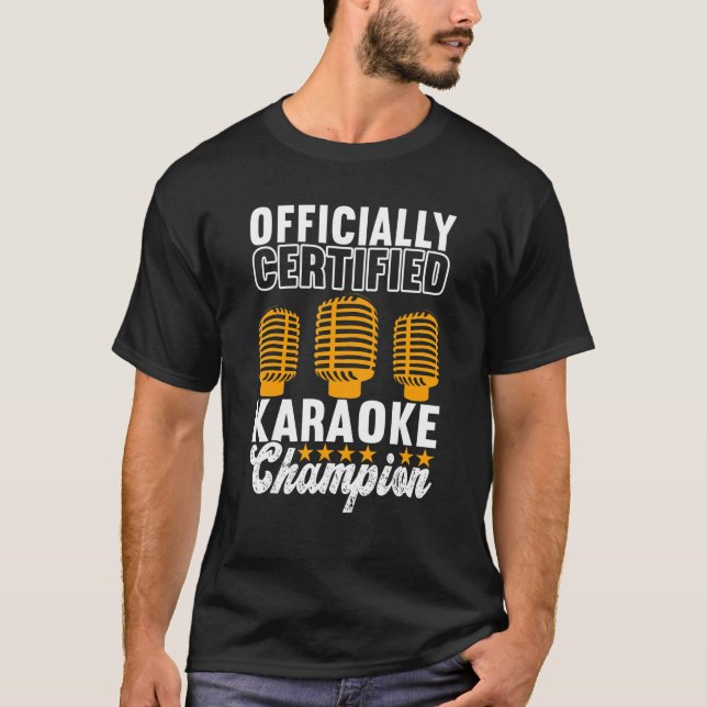 Singer Outfit Karaoke Champion T-Shirt (Front)