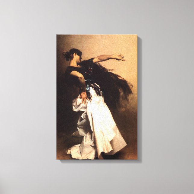 Singer Sargent Spanish Dancer Canvas Print (Front)