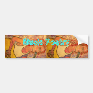 singer songwriters Music Poetry Bumper Sticker