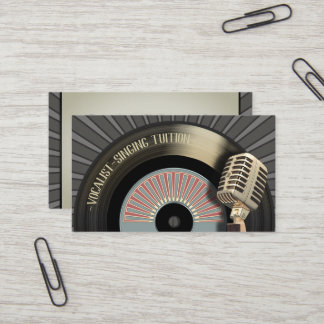 Singer Vocalist Singing Teacher Business Card