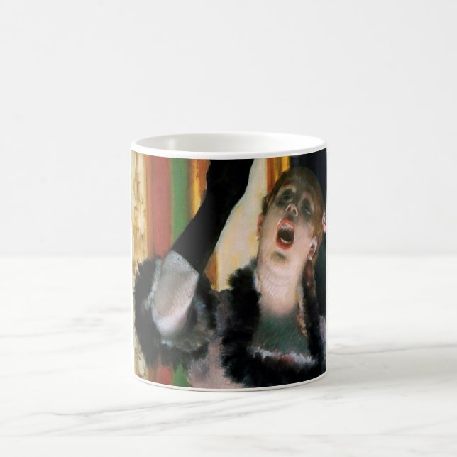 Singer with a Glove, Edgar Degas Coffee Mug (Center)